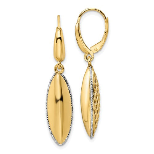 14k-two-tone-polished-d-c-hollow-teardrop-criss-cross-leverback-earrings-SolomonJeweler-Wichita-KS-CustomJewelry