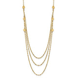 14k-triple-layer-polished-circles-fancy-necklace-SolomonJeweler-Wichita-KS-CustomJewelry