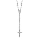 14k-white-gold-polished-faceted-beads-rosary-18-inch-necklace-SolomonJeweler-Wichita-KS-CustomJewelry