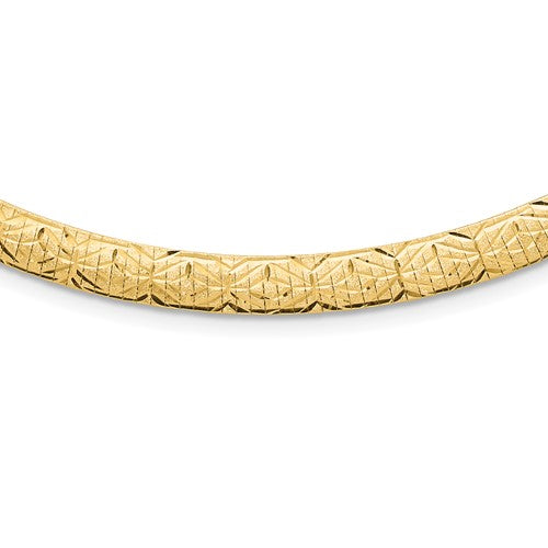 14k-polished-and-d-c-6-00mm-reversible-omega-necklace-SolomonJeweler-Wichita-KS-CustomJewelry