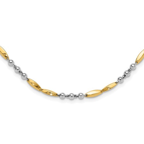 14k-two-tone-polished-necklace-SolomonJeweler-Wichita-KS-CustomJewelry