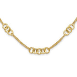 14k-polished-2-strand-linked-circle-necklace-SolomonJeweler-Wichita-KS-CustomJewelry