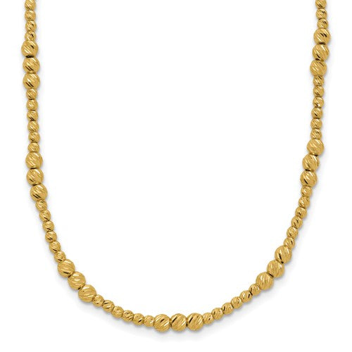 14k-diamond-cut-beaded-18in-necklace-SolomonJeweler-Wichita-KS-CustomJewelry