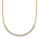 14k-two-tone-diamond-cut-beaded-18in-necklace-SolomonJeweler-Wichita-KS-CustomJewelry