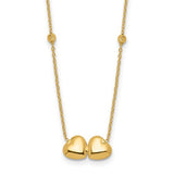 14k-d-c-beaded-double-heart-16in-w-2in-ext-necklace-SolomonJeweler-Wichita-KS-CustomJewelry