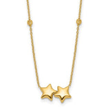 14k-d-c-beaded-double-star-16in-w-2in-ext-necklace-SolomonJeweler-Wichita-KS-CustomJewelry