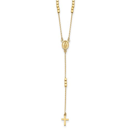 14k-rosary-design-miraculous-medal-cross-y-drop-necklace-SolomonJeweler-Wichita-KS-CustomJewelry