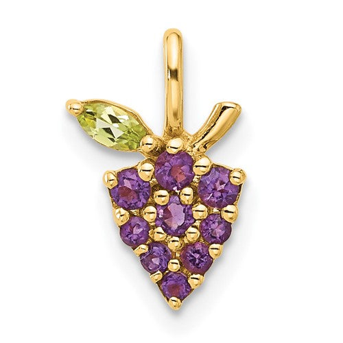 14k-gold-amethyst-and-peridot-grapes-chain-slide-SolomonJeweler-Wichita-KS-CustomJewelry