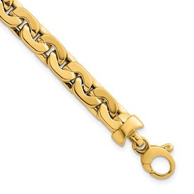 14k-polished-7-5in-fancy-link-bracelet-SolomonJeweler-Wichita-KS-CustomJewelry