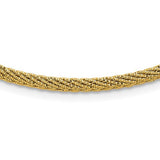 14k-polished-and-d-c-round-woven-wire-17in-necklace-SolomonJeweler-Wichita-KS-CustomJewelry