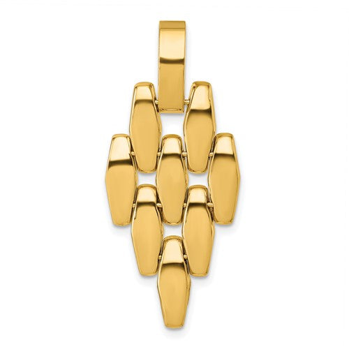 14k-polished-fancy-link-dangle-pendant-SolomonJeweler-Wichita-KS-CustomJewelry