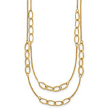 14k-polished-and-textured-woven-2-strand-necklace-SolomonJeweler-Wichita-KS-CustomJewelry