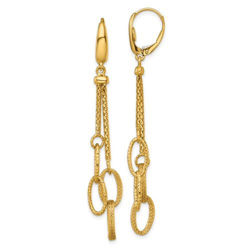 14k-polished-and-textured-woven-dangle-leverback-earrings-SolomonJeweler-Wichita-KS-CustomJewelry