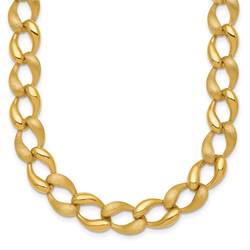 14k-brushed-and-polished-fancy-link-9mm-necklace-SolomonJeweler-Wichita-KS-CustomJewelry