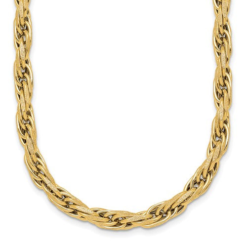 14k-polished-and-textured-flat-rope-chain-18-25in-necklace-SolomonJeweler-Wichita-KS-CustomJewelry