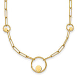 14k-polished-paper-clip-link-circles-16-75in-necklace-SolomonJeweler-Wichita-KS-CustomJewelry