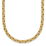 14k-polished-17-25in-fancy-textured-open-link-necklace-SolomonJeweler-Wichita-KS-CustomJewelry