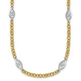 14k-two-tone-polished-fancy-chain-6-5mm-necklace-SolomonJeweler-Wichita-KS-CustomJewelry