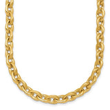 14k-polished-and-brushed-chain-6-75mm-necklace-SolomonJeweler-Wichita-KS-CustomJewelry