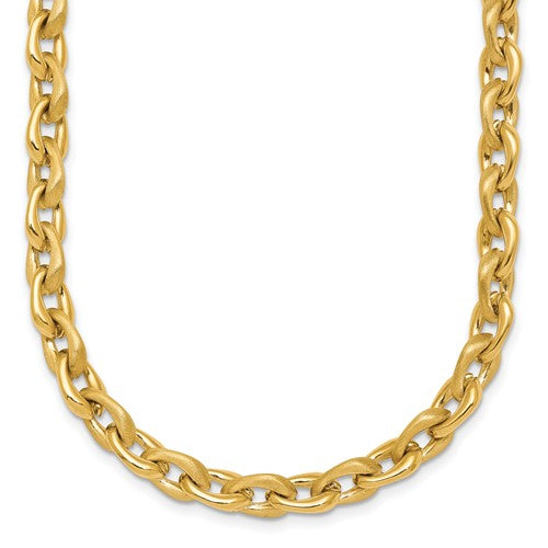 14k-polished-and-brushed-chain-6-75mm-necklace-SolomonJeweler-Wichita-KS-CustomJewelry