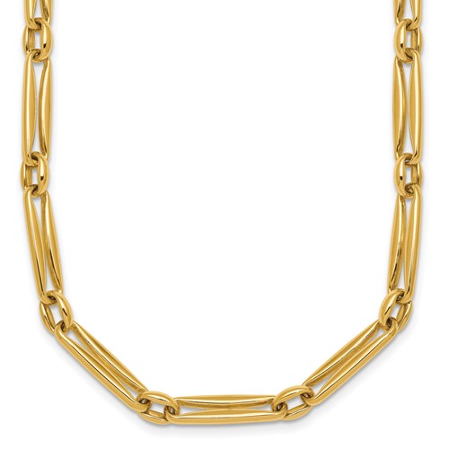 14k-polished-fancy-long-link-5mm-necklace-SolomonJeweler-Wichita-KS-CustomJewelry