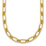 14k-polished-oval-and-circle-link-18in-necklace-SolomonJeweler-Wichita-KS-CustomJewelry