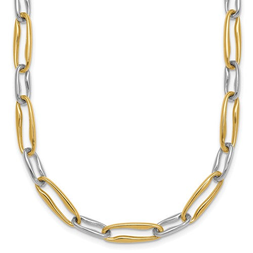 14k-two-tone-polished-link-5-75mm-necklace-SolomonJeweler-Wichita-KS-CustomJewelry