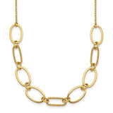 14k-polished-and-twisted-oval-link-9-5mm-w-2in-ext-necklace-SolomonJeweler-Wichita-KS-CustomJewelry