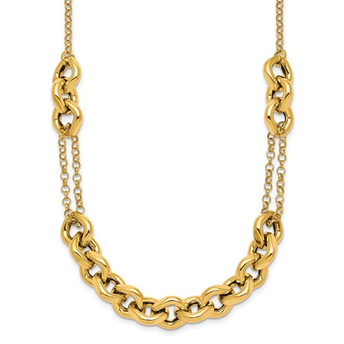 14k-polished-18in-fancy-multi-link-chain-necklace-SolomonJeweler-Wichita-KS-CustomJewelry