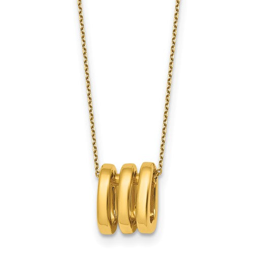 14k-polished-3-oval-rings-16in-with-2in-ext-necklace-SolomonJeweler-Wichita-KS-CustomJewelry