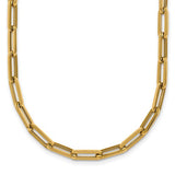 14k-polished-18in-paperclip-link-necklace-SolomonJeweler-Wichita-KS-CustomJewelry