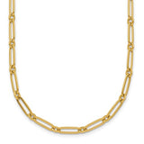 14k-polished-paperclip-link-3-75mm-necklace-SolomonJeweler-Wichita-KS-CustomJewelry