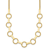 14k-polished-and-textured-circles-and-bars-necklace-SolomonJeweler-Wichita-KS-CustomJewelry