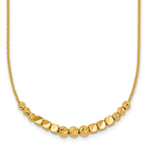 14k-polished-diamond-cut-and-beaded-16in-w-2in-ext-necklace-SolomonJeweler-Wichita-KS-CustomJewelry