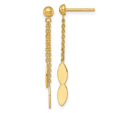 14k-polished-oval-dangle-post-earrings-SolomonJeweler-Wichita-KS-CustomJewelry