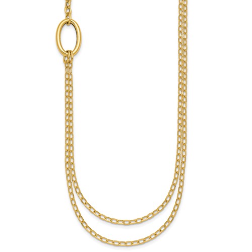 14k-polished-oval-double-strand-cable-chain-18in-necklace-SolomonJeweler-Wichita-KS-CustomJewelry