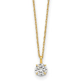 14k-polished-5mm-cz-solitaire-18in-necklace-SolomonJeweler-Wichita-KS-CustomJewelry