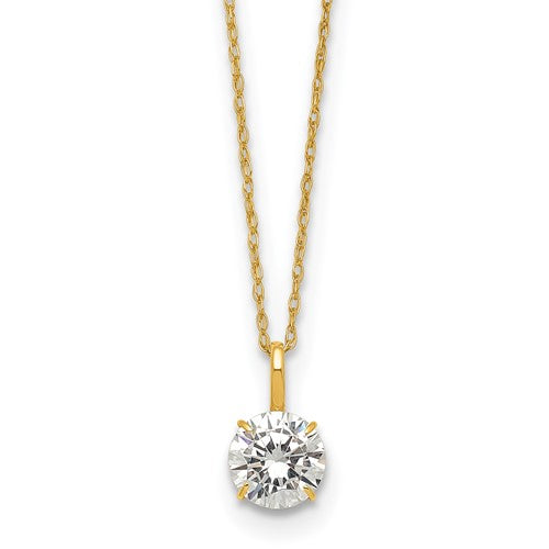 14k-polished-6mm-cz-solitaire-18in-necklace-SolomonJeweler-Wichita-KS-CustomJewelry