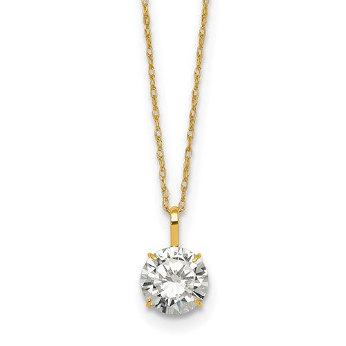 14k-polished-7mm-cz-solitaire-18in-necklace-SolomonJeweler-Wichita-KS-CustomJewelry