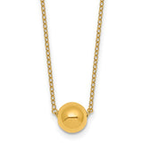 14k-polished-ball-bead-16in-with-2in-ext-necklace-SolomonJeweler-Wichita-KS-CustomJewelry