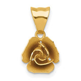14k-brushed-rose-flower-pendant-SolomonJeweler-Wichita-KS-CustomJewelry