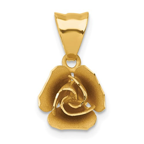 14k-brushed-rose-flower-pendant-SolomonJeweler-Wichita-KS-CustomJewelry