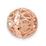 14k-rose-gold-diamond-cut-filigree-ball-chain-slide-SolomonJeweler-Wichita-KS-CustomJewelry