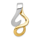 14k-two-tone-fancy-omega-slide-SolomonJeweler-Wichita-KS-CustomJewelry