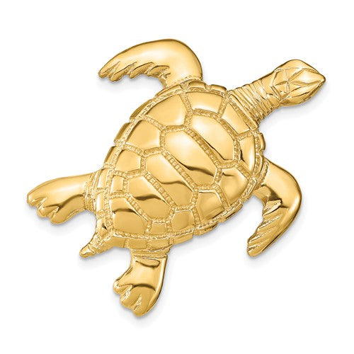 14k-polished-sea-turtle-slide-SolomonJeweler-Wichita-KS-CustomJewelry