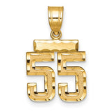 14k-small-brushed-diamond-cut-number-55-charm-SolomonJeweler-Wichita-KS-CustomJewelry