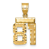 14k-small-brushed-diamond-cut-number-81-charm-SolomonJeweler-Wichita-KS-CustomJewelry