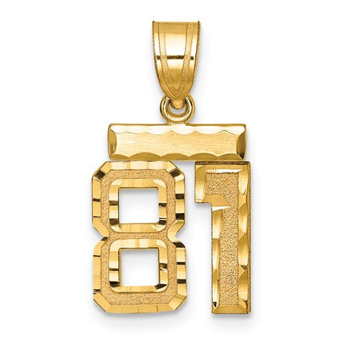 14k-small-brushed-diamond-cut-number-81-charm-SolomonJeweler-Wichita-KS-CustomJewelry