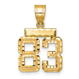 14k-small-brushed-diamond-cut-number-83-charm-SolomonJeweler-Wichita-KS-CustomJewelry