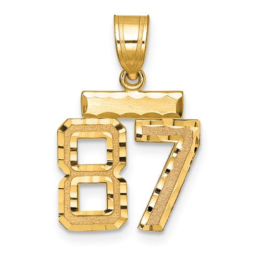 14k-small-brushed-diamond-cut-number-87-charm-SolomonJeweler-Wichita-KS-CustomJewelry
